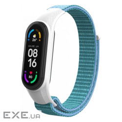 Ремінець до фітнес браслета Armorstandart нейлоновий для Xiaomi Mi Band 7/6/5/4 Light Blue (ARM69066