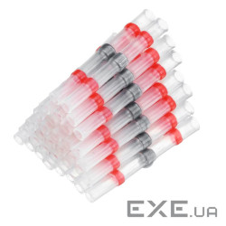 Термоусаджувальна гільза з припоєм SST-S21 Red 0.5-1.50mm&sup2,, 100 штук в упаковці, ціна за шт