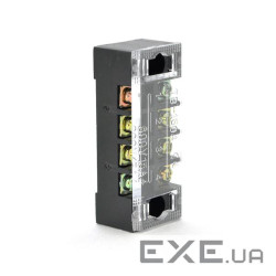 Клемна колодка 4-розрядна TB-1504 15A / 600V, перетин дроту 0,5-1,5мм2, 100 шт в упаковці, ціна за ш