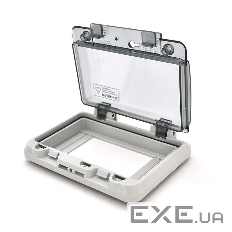 Бокс під автомати на 6 модулів врізний з кришкою IP66 + кронштейн (BOX6XIP66) (BOX6XIP66)