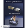 Перехідник HDMI M to HDMI F 8K60Hz 48Gbps 90 corner black Ugreen (85632)