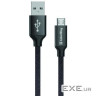 Дата кабель USB 2.0 AM to Micro 5P 1.0m black ColorWay (CW-CBUM002-BK)