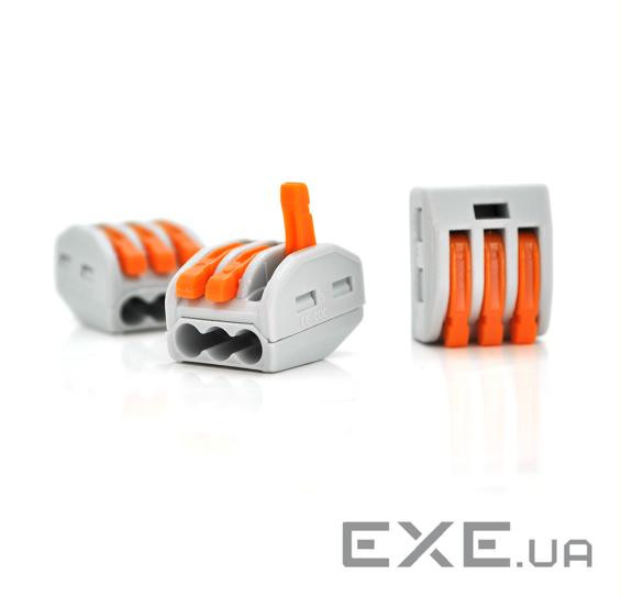 З"єднувач кабелю 3-pin аналог WAGO K222-413, 15штпак Voltronic (K222-413/15) (K222-413 / 15)