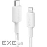 Кабель ANKER Powerline 322 USB-C to Lightning 0.9м White (A81B5H21)