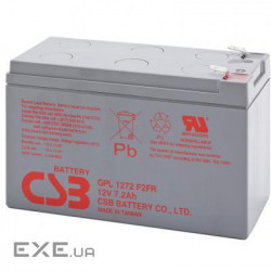Батарея до ДБЖ CSB 12В 7.2 Ач (GPL1272F2FR)