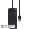 USB хаб із вимикачами GEMBIRD UHB-U2P4P-01 Black
