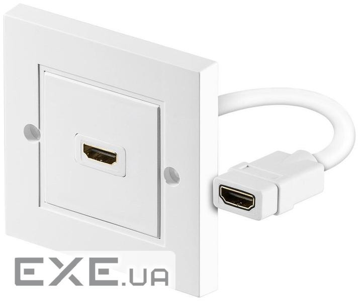 Розетка моніторними HDMI F / F, 1x1 внутрішня, Shielded, Premium, білий (75.05.1722-50)