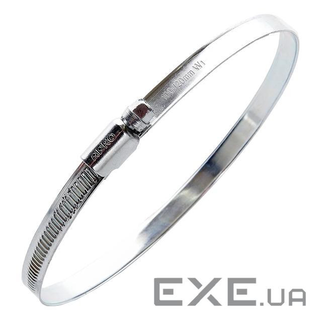 Хомут червячный оцинкованный APRO W1 100-120мм (10шт)