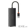 USB-хаб BASEUS Lite Series 4-port USB-A to 4xUSB3.0 Hub Adapter 0.25m Black (WKQX030001)