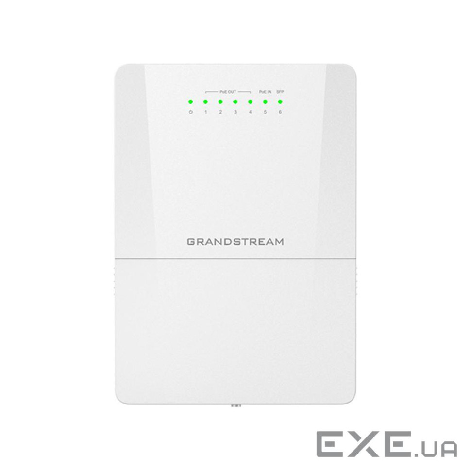 Grandstream GWN7710R, Layer 2 Lite Cloud Managed Switch, 1x 2.5G SFP, 5x GbE, 4x PoE/PoE+ or Passive