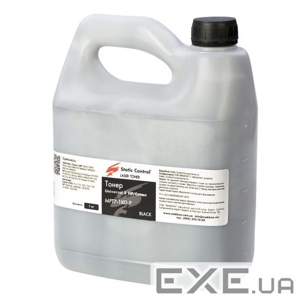 Тонер HP LJ P1505/1522/M1120,укр.фасовка Static Control (MPT7-1KG-P)