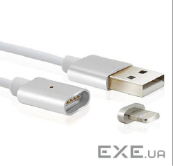 Кабель Voltronic USB-Lighting, магнітний, 1м , Silver (YT-MCFB-L/S)