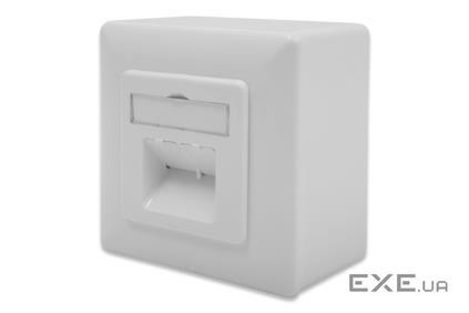 Настінна розетка DIGITUS cat. 6a STP 2xRJ45 8P8C, для зовнішньої проводки (DN-9007-S-1) (DN-9007-S-1)
