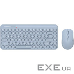 A4Tech Fstyler FG3200 Air2 (Blue), комплект бездротовий клавіатура з мишою, колір блакитний