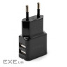 Зарядний пристрій Vinga 2 Port USB Wall Charger 2.1A (VCPWCH2USB2ABK)