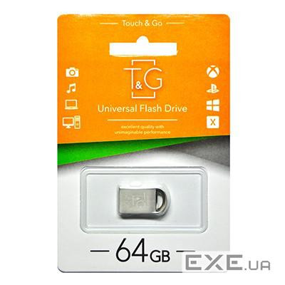 Флеш-накопичувач USB 64GB T&G 107 Metal Series Silver (TG107-64G)