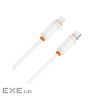 Дата кабель USB-C to Lightning 1.0m 27W white XO (XO-CB-300CL-WH)