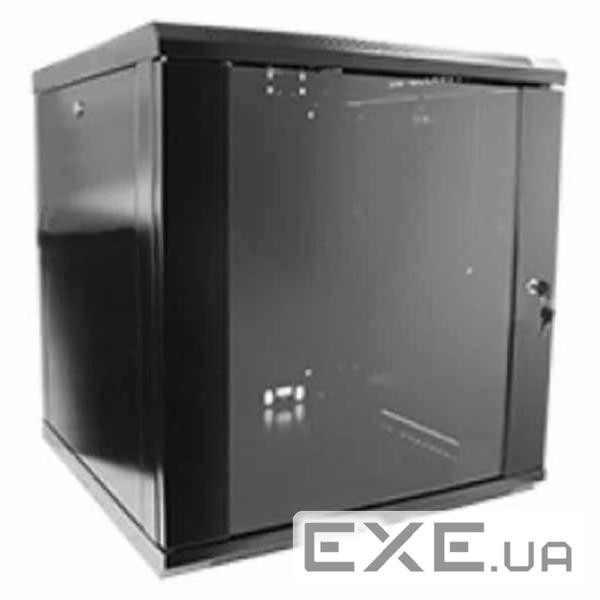 Шафа настінна Hypernet 12U 19" 600x600 (WMNC66-12U-FLAT-BLACK)