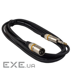 Мікрофонний кабель RockCable Microphone Cable - XLR (m) / TRS Jack 3m (RCL 30383 D6 M BA)