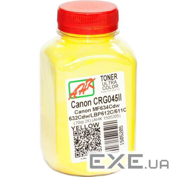 Тонер Canon MF610/630, 70г Yellow AHK (1505205)