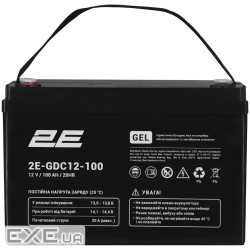Акумуляторна батарея 2E GDC, 12В, 100А•год, GEL (2E-GDC12-100)