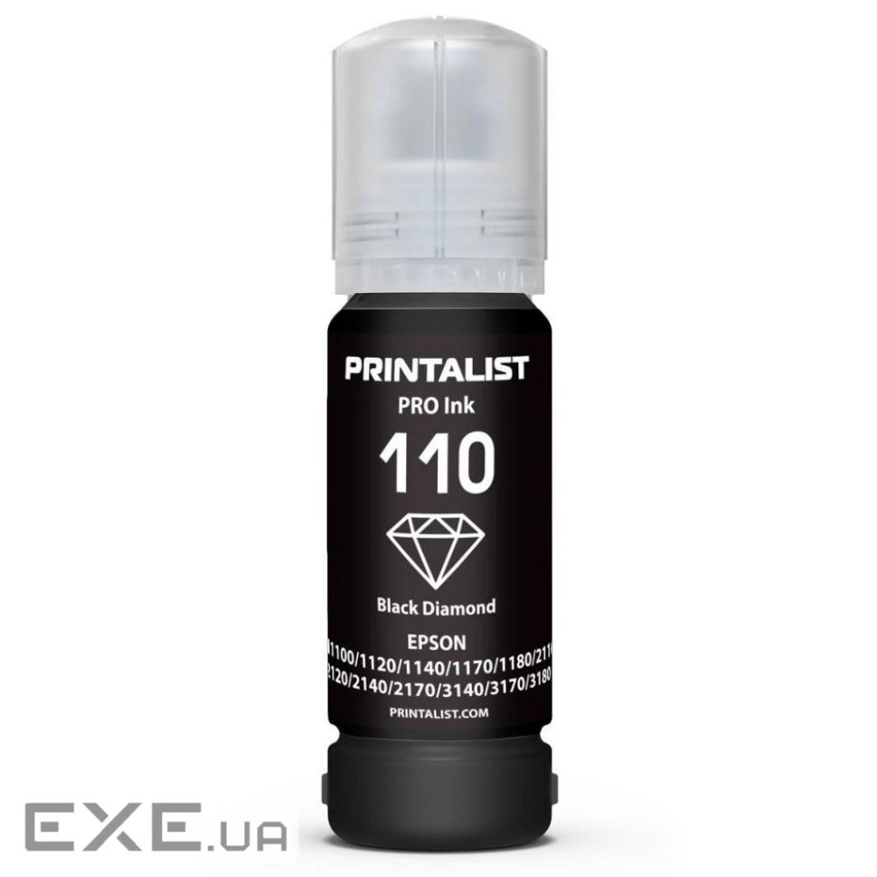 Чорнило Printalist Epson M1100/M1120 70г Black Pigment (PL110BP)