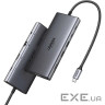 Хаб USB 3.2 Type-C->1xUSB-A3.2/1xUSB-A3.1/2xUSB-C3.2/ RJ45/HDMI/VGA/RJ45/SD/TF+3.5mm PD CM63 (45520)