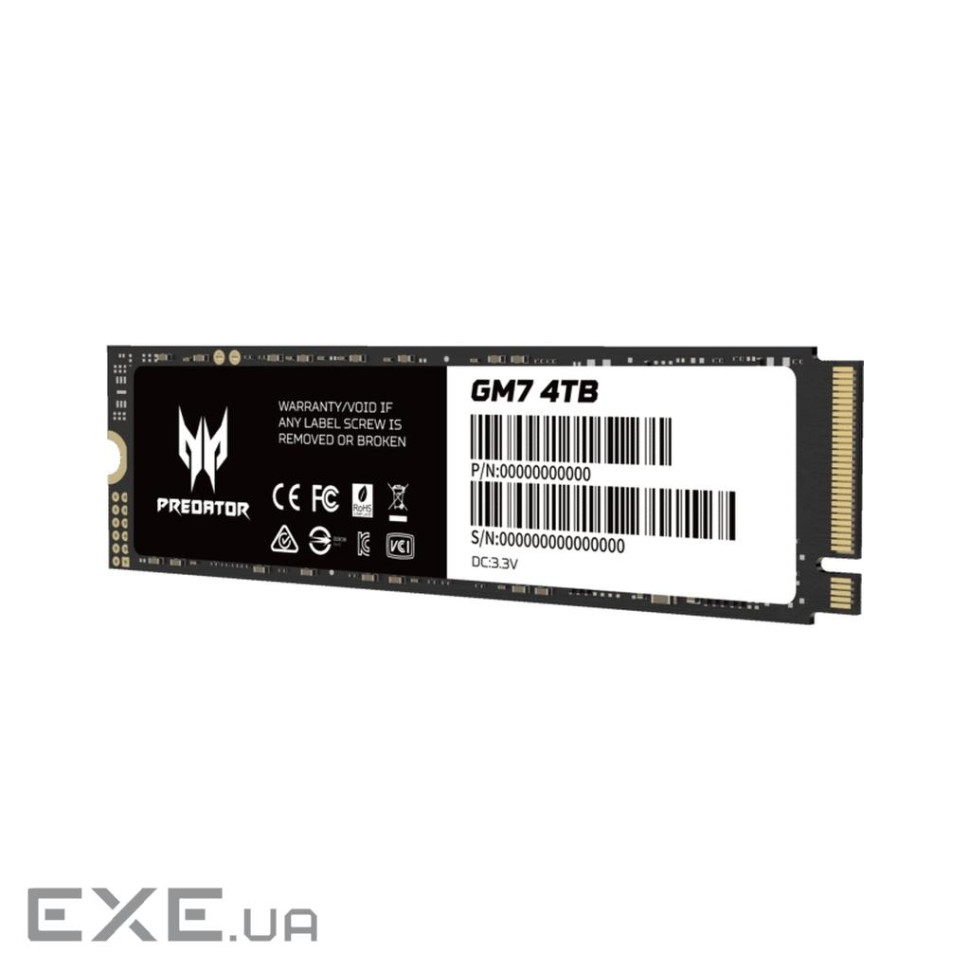 SSD диск ACER PREDATOR GM7 4TB M.2 NVMe (BL.9BWWR.120)
