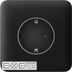 Передня панель для вбудованої розетки Ajax SoloCover for Outlet Basic, чорний (000046672) (000046672)