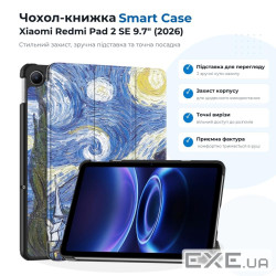 Чохол до планшета BeCover Smart Case Xiaomi Redmi Pad 2 SE 9.7" (2026) Night (715836)
