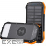 Повербанк з бездротовою зарядкою та сонячною панеллю CHOETECH B659 Solar Power Bank 10000 (B659-OR)