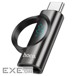 Перехідник HOCO UA32A Type-C(M) => Lighting(F), 60W, індикатор потужності (HOCO UA32AB C(M))