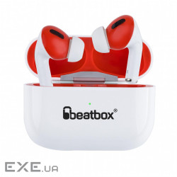 Навушники BeatBox PODS PRO 1 Wireless Charging White-Red (bbppro1wcwr)