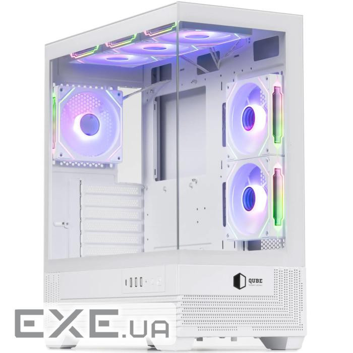 Корпус QUBE Fort ARGB White (FORT_GWNU3)