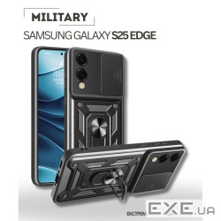 Чохол до мобільного телефона BeCover Military Samsung Galaxy S25 Edge SM-S937 Black (714570)