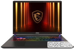 ноутбук 16_2.5KMI_240Hz/U9-275HX/16/1TB SSD/RTX 50 70 Ti 12GB/DOS/Cosmos Gray MSI V (9S7-15M352-821)