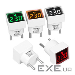 Цифровий вольтметр LED-102, діапазон вимірів 50-380V, Green, 30х30х52мм (YT-LED-102-Green) (YT-LED-102-Green)