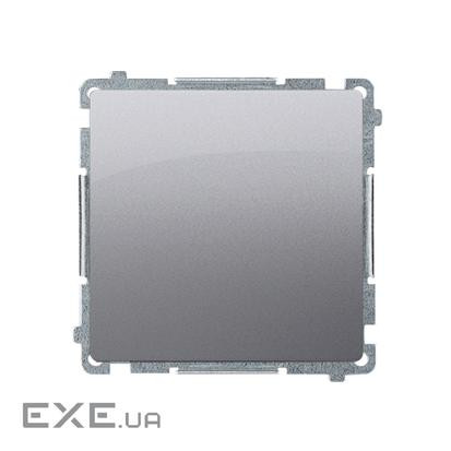 Bыключатель Basic 1х нажимной, серебро (BMP1.01/43)