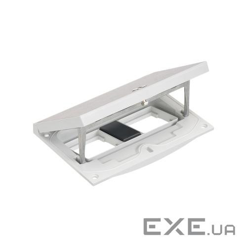 Люк до підлог коробки IP66 2,5хK45 із заглушк 22,5x45мм, під ключ, нерж сталь (KFH200SEC/72)