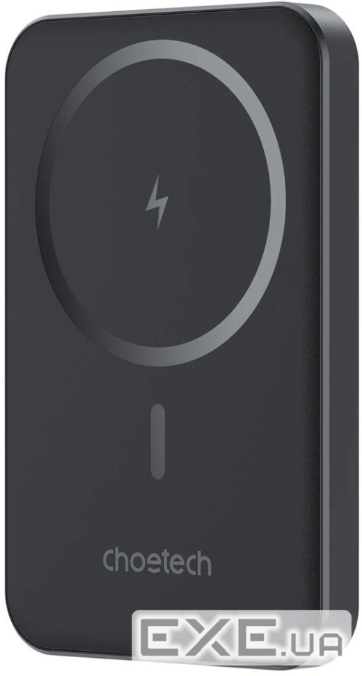 УМБ Choetech Magnetic Wireless 5000mAh 20W PD Qi-15W USB-C In/Out, тонкий, Black (B709-CCBK)