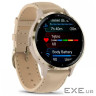 Смарт-годинник Garmin Venu 3S, Fr. Gray + Soft Gold, Leather, GPS (010-02785-55)