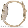 Смарт-годинник Garmin Venu 3S, Fr. Gray + Soft Gold, Leather, GPS (010-02785-55)