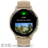 Смарт-годинник Garmin Venu 3S, Fr. Gray + Soft Gold, Leather, GPS (010-02785-55)