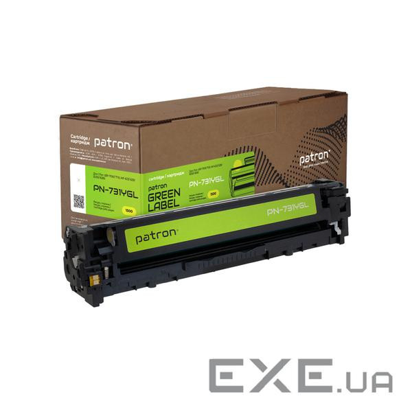 Картридж Patron Canon 731 Green Label, yellow (PN-731YGL)