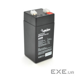 Акумуляторная батаре MERLION AGM GP450F1 4 V 5 Ah ( 47 x 47 x 100 (105 ) ) Q30 (GP450F1-B)