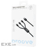 Кабель Proove Triple Connection 3 in 1 Type-C + Micro USB + Lightning (1.3m) black (CCTC15001501)