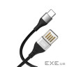 Дата кабель USB 2.0 AM to USB-C 1.0m 2.1A double-side grey XO (NB188-TC-1-GR)