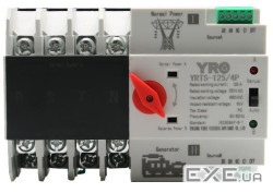 Автомат введення резерву (АВР) чотириполюсний YRQ2PC-125, 220V / 125A на DIN-рейку д (YRQ2PC-125-4P)