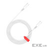 Дата кабель USB-C to USB-C 2.0m CC60SC 60W White Canyon (CNS-CC60SC20W)