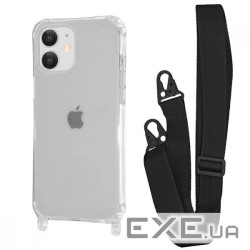 Чохол WAVE Clear Case with Strap iPhone 11 black (57006 black)
